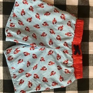 🦞 Adorable Boys 5T Lobster Swimming Trunks 🦞